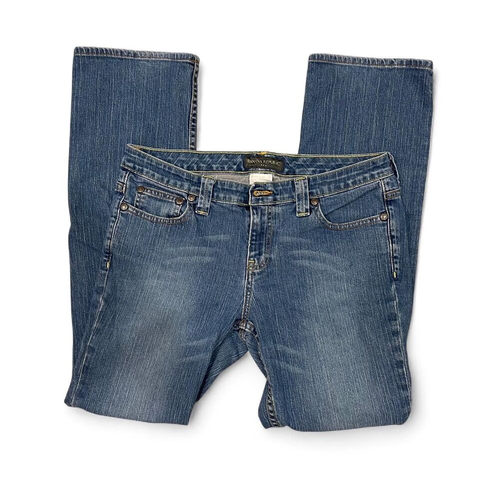 Banana-republic Women's Blue and Navy Jeans